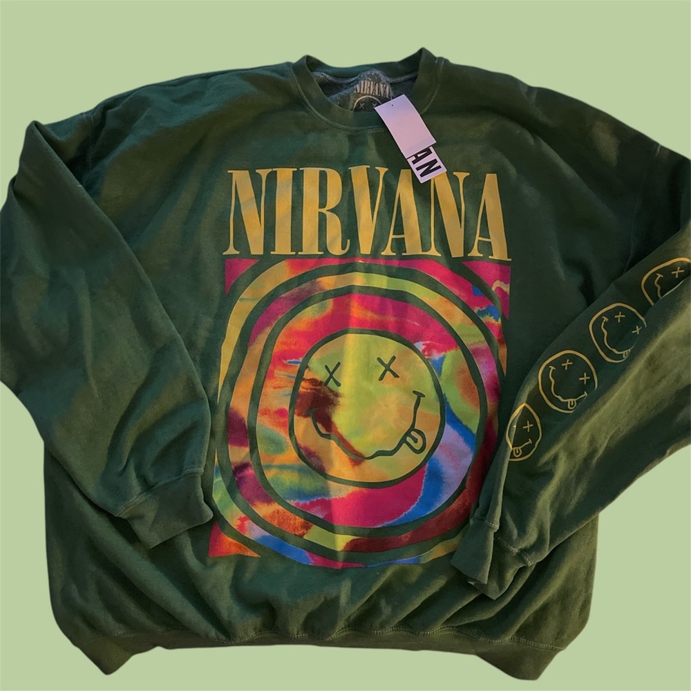 Nirvana Band Crewneck Urban Outfitters